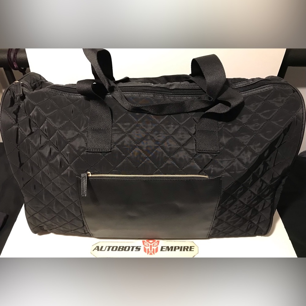 Vintage Womens DSW QUILTED WEEKENDER Duffle Bag Black Limited Tote Kors Coach Lv